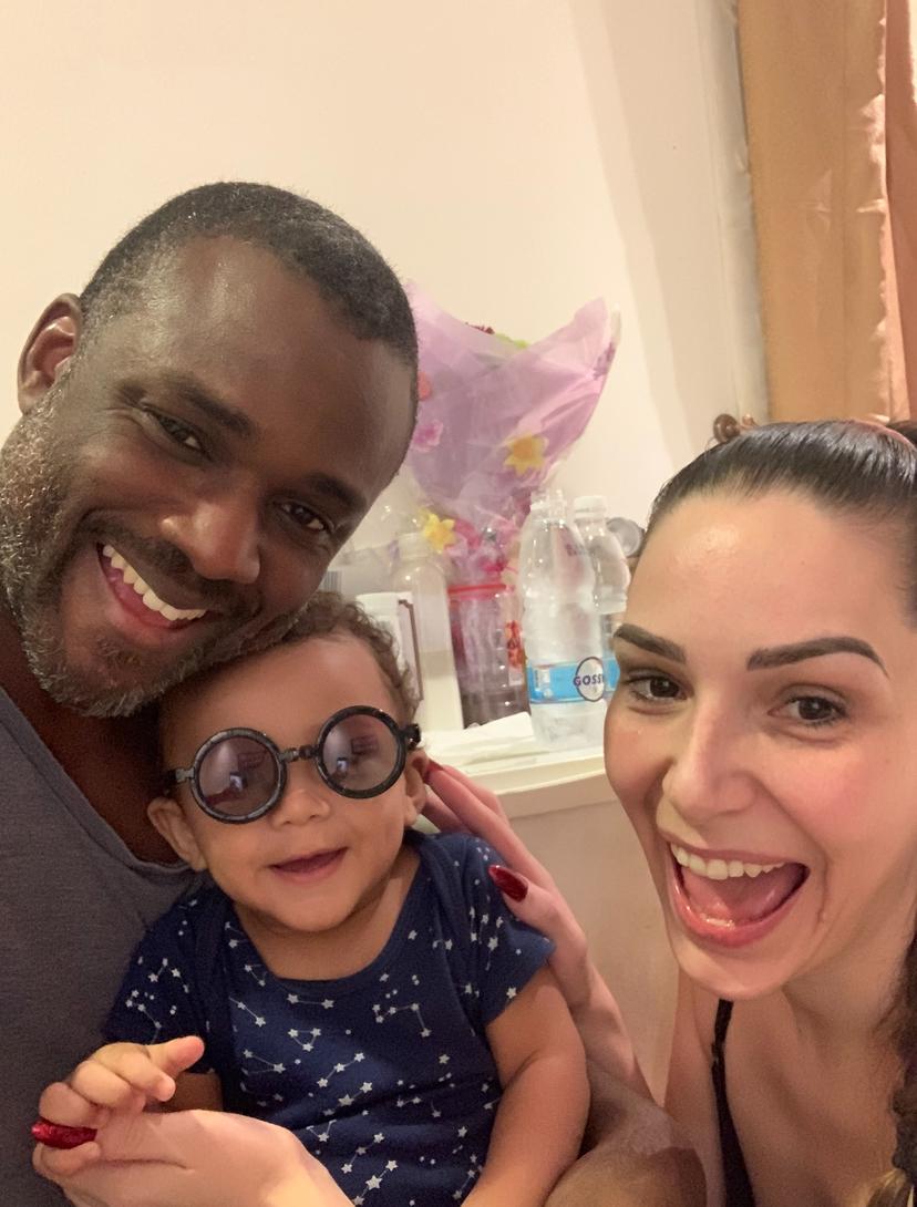 Joba, Dawnda and Joziah, a family selfie